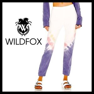 Wildfox Women's Knox Jogger Sweatpants 'Edelweiss Wash' Size (M) Medium NEW